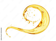 Fototapeta pltno 240 x 174, 195242005 - Splash of oily liquid close-up isolated on white background