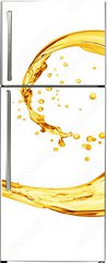 Samolepka na lednici fólie 80 x 200, 195242005 - Splash of oily liquid close-up isolated on white background