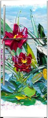 Samolepka na lednici flie 80 x 200, 196641998 - Abstract oil painting of  flower.