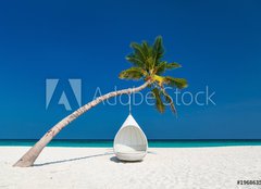 Fototapeta papr 254 x 184, 196863504 - Beautiful tropical beach in Maldives