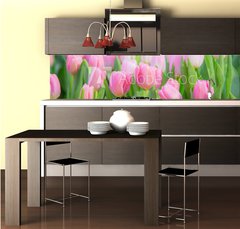Fototapeta do kuchyn flie 260 x 60, 197459924 - Tulip Flower in the Garden.,Nature background.