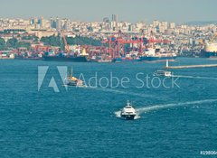 Fototapeta100 x 73  Verkehr auf dem Bosporus, 100 x 73 cm
