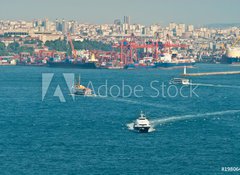 Samolepka flie 100 x 73, 19806453 - Verkehr auf dem Bosporus - Provoz na Bosporu