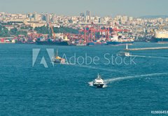 Fototapeta145 x 100  Verkehr auf dem Bosporus, 145 x 100 cm