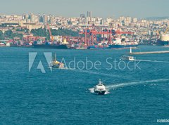 Samolepka flie 270 x 200, 19806453 - Verkehr auf dem Bosporus