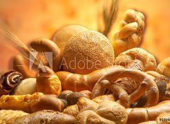 Fototapeta vliesov 100 x 73, 1994596 - group of different bread products photographed wit