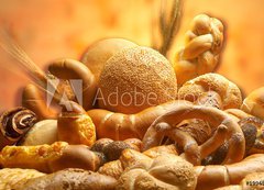 Fototapeta vliesov 200 x 144, 1994596 - group of different bread products photographed wit