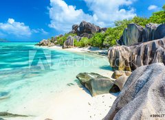 Samolepka flie 100 x 73, 199617709 - Source dArgent Beach at island La Digue, Seychelles