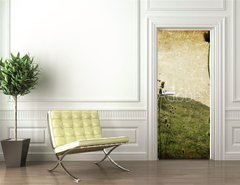 Samolepka na dvee flie 90 x 220  Vintage nature, 90 x 220 cm