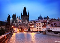 Fototapeta160 x 116  Charles Bridge at dawn, 160 x 116 cm