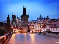 Samolepka flie 270 x 200, 20184085 - Charles Bridge at dawn