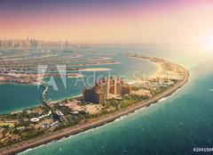 Fototapeta254 x 184  Palm Island in Dubai, aerial view, 254 x 184 cm
