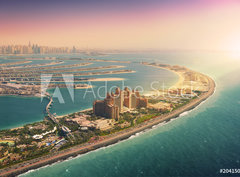 Fototapeta papr 360 x 266, 204150445 - Palm Island in Dubai, aerial view - Palmov ostrov v Dubaji, leteck pohled