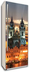 Samolepka na lednici flie 80 x 200  The Old Town Square in Prague City, 80 x 200 cm
