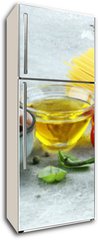 Samolepka na lednici flie 80 x 200, 205580599 - Italian food background with different types of pasta, health or vegetarian concept.