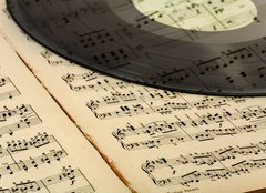 Fototapeta pltno 240 x 174, 20819491 - vintage musical  background - historick hudebn pozad