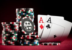 Samolepka flie 145 x 100  chips and two aces, 145 x 100 cm