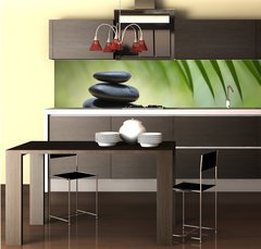 Fototapeta do kuchyně fólie 260 x 60, 20832256 - Zen stones - Zenové kameny