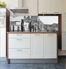 Fototapeta do kuchyn flie 180 x 60  Gondolas and Santa Maria della Salute church in Venice, 180 x 60 cm