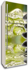 Samolepka na lednici flie 80 x 200  Bambus mit Hot Stones Sonnenlicht und Wasser, 80 x 200 cm