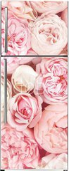 Samolepka na lednici flie 80 x 200  Summer blossoming delicate rose on blooming flowers festive background, pastel and soft bouquet floral card, 80 x 200 cm