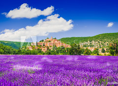 Samolepka flie 100 x 73, 215601674 - Banon hilltop village in Provence, France - Banon hilltop vesnice v provence, Francie