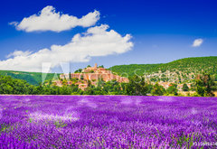 Fototapeta pltno 174 x 120, 215601674 - Banon hilltop village in Provence, France