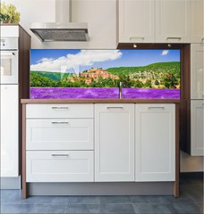 Fototapeta do kuchyn flie 180 x 60, 215601674 - Banon hilltop village in Provence, France