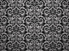 Samolepka flie 270 x 200, 215761199 - Wallpaper in the style of Baroque. Seamless vector background. Black floral ornament. Graphic pattern for fabric, wallpaper, packaging. Ornate Damask flower ornament