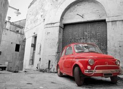 Samolepka flie 100 x 73, 21804795 - Red Classic Car.