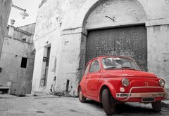 Fototapeta145 x 100  Red Classic Car., 145 x 100 cm