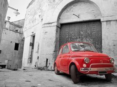 Fototapeta270 x 200  Red Classic Car., 270 x 200 cm