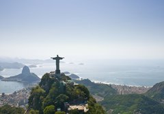 Fototapeta145 x 100  Dramatic Aerial view of Rio De Janeiro, 145 x 100 cm