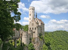 Samolepka flie 100 x 73, 22034617 - Germany: Burg Lichtenstein, a fairy-tale castle