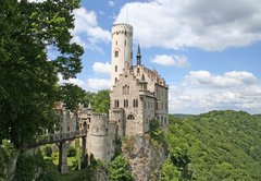 Samolepka flie 145 x 100, 22034617 - Germany: Burg Lichtenstein, a fairy-tale castle - Nmecko: Burg Lichtenstein, vla
