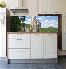 Fototapeta do kuchyn flie 180 x 60, 22034617 - Germany: Burg Lichtenstein, a fairy-tale castle