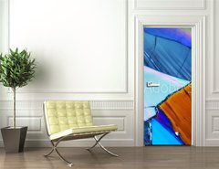 Samolepka na dveře fólie 90 x 220, 22127418 - Mikrokristalle - mikrokrystaly