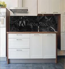 Fototapeta do kuchyn flie 180 x 60, 222555558 - Black marble natural pattern for background, abstract natural marble black and white, black marble stone. high resolution marble