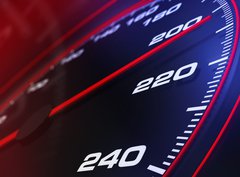 Fototapeta papr 360 x 266, 22279188 - Speedometer up and close