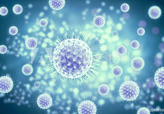 Fototapeta papr 184 x 128, 222938328 - 3d rendering virus, bacteria, cell