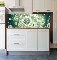 Fototapeta do kuchyn flie 180 x 60, 222938867 - 3d rendering virus, bacteria, cell