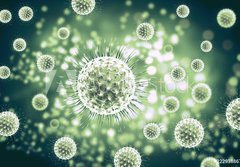 Fototapeta papr 184 x 128, 222938867 - 3d rendering virus, bacteria, cell