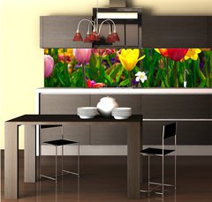 Fototapeta do kuchyně fólie 260 x 60, 22368524 - Sea of flowers - Květinové moře