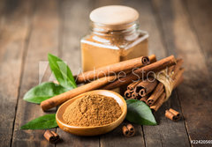 Fototapeta papr 184 x 128, 224205694 - Fresh cinnamon sticks and powder