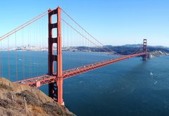 Samolepka flie 145 x 100, 22498511 - San Francisco - Golden Gate Bridge