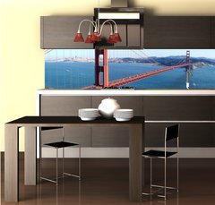 Fototapeta do kuchyn flie 260 x 60  San Francisco  Golden Gate Bridge, 260 x 60 cm