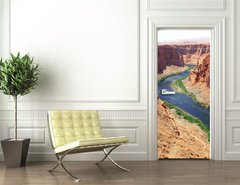 Samolepka na dvee flie 90 x 220, 22502717 - Classic nature of America -  Colorado river close to Glen canyon