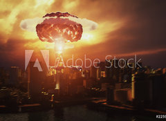 Fototapeta vliesov 100 x 73, 225976948 - nuclear explosion - jadern vbuch