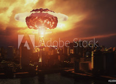 Samolepka flie 200 x 144, 225976948 - nuclear explosion