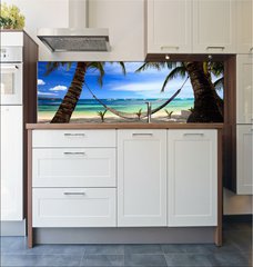 Fototapeta do kuchyn flie 180 x 60  Perfect beach, 180 x 60 cm